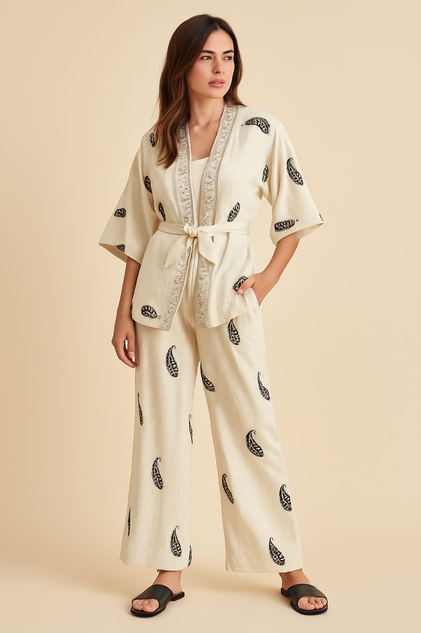Embroidered Kimono