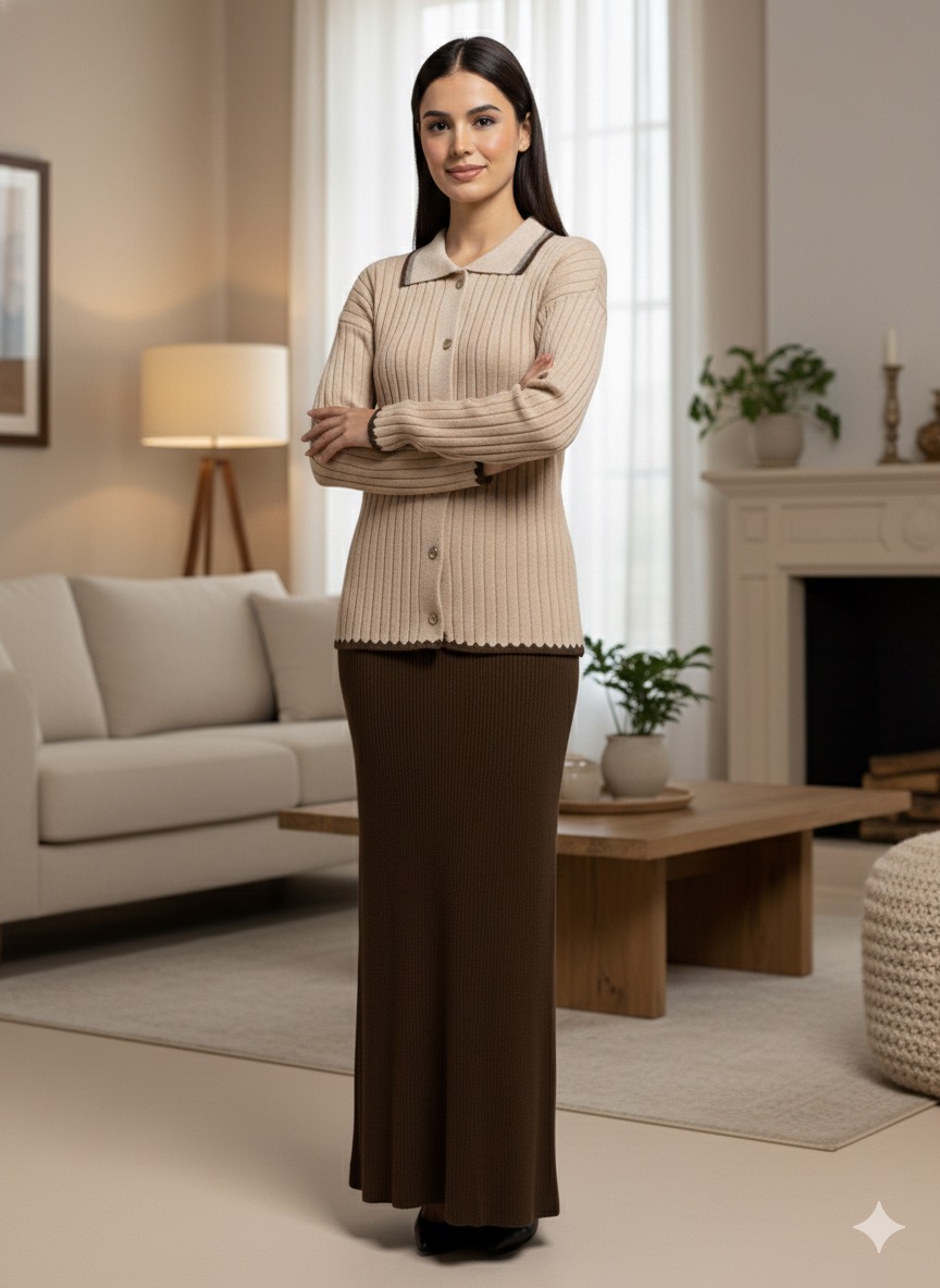 Ensemble Tricot Élégant