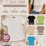 FV028 T-shirt côtelé - couleurs et prix